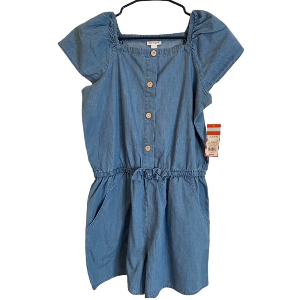 Cat and Jack Girls Romper NWT